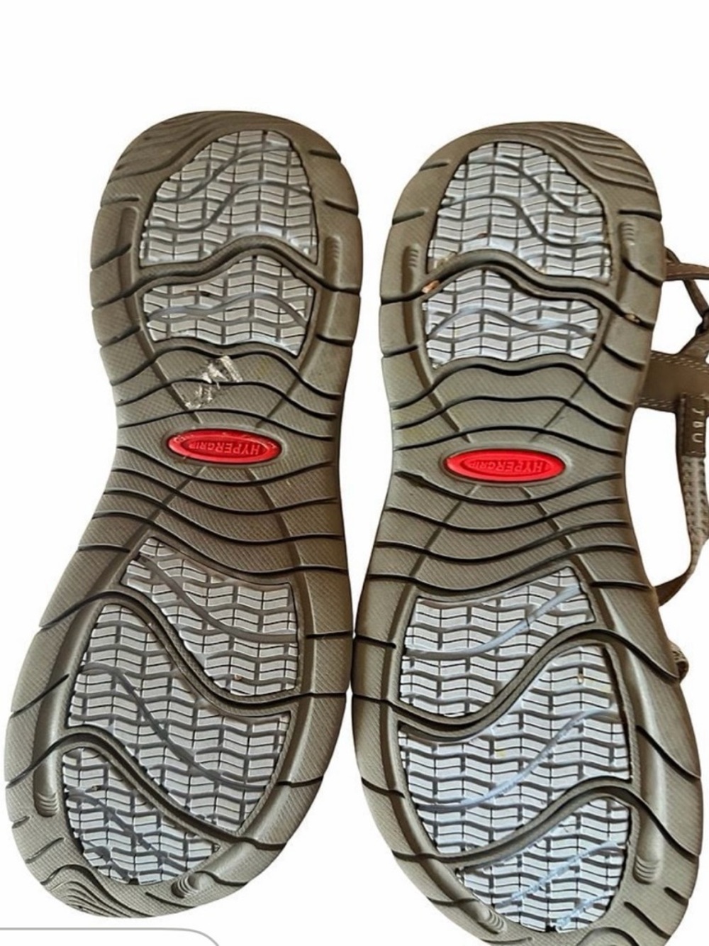 JBU Brown and Light Gray Strappy Sandals  , Great for Summer! Size 11 - Picture 2 of 7